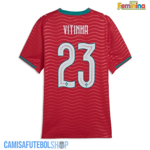 Camisa de time de futebol Portugal Vitinha #23 Replicas 1º Equipamento Feminina Mundo 2026 Manga Curta